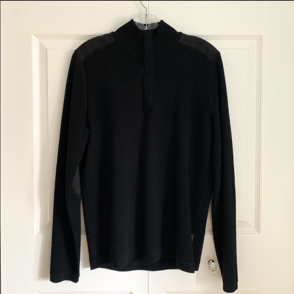 BOSS Hugo Boss Macabe Virgin Wool Patch Sweater - Picture 3 of 8